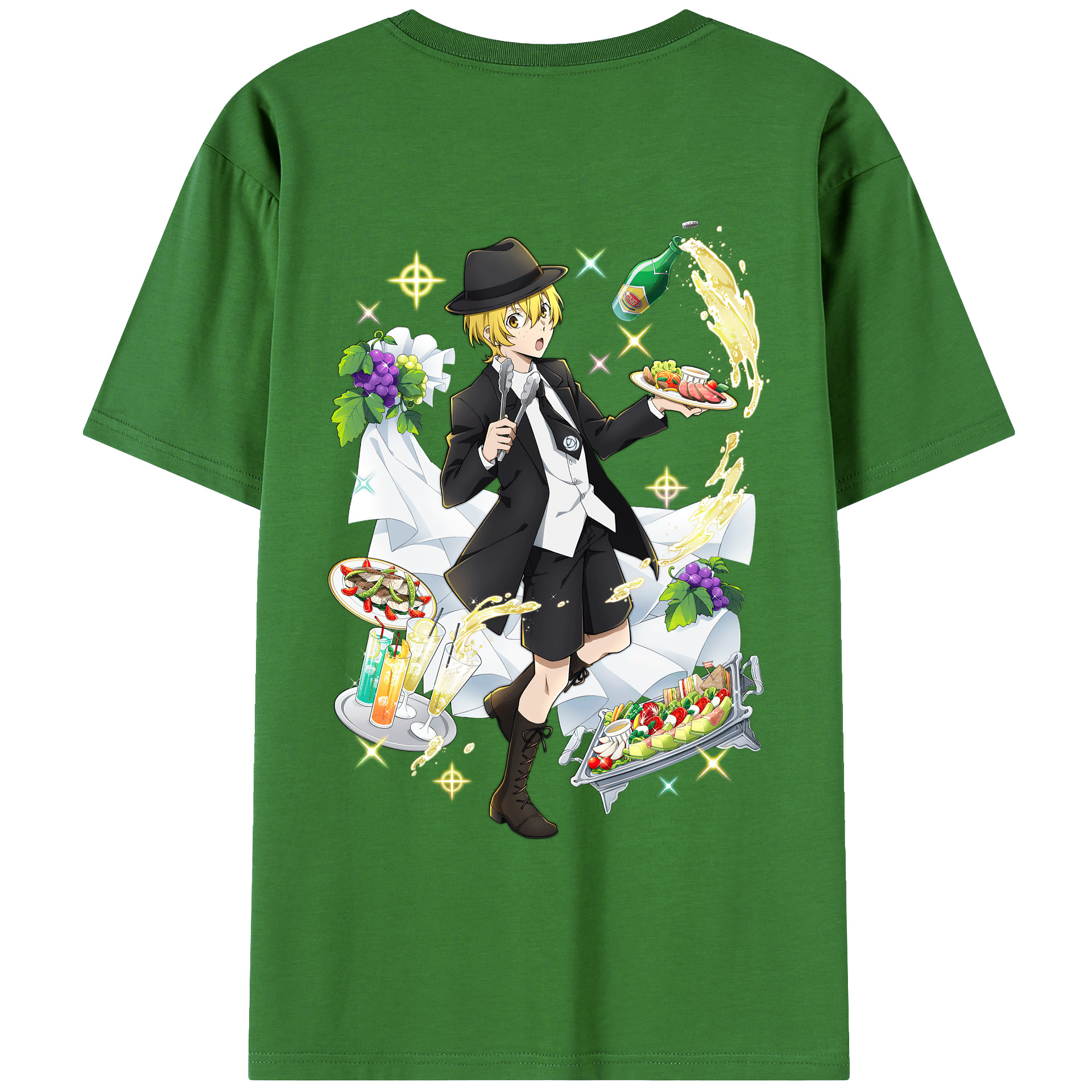 （画像用） 文豪ストレイドッグス Bungo Stray Dogs レディース半袖Tシャツ(バックプリント)